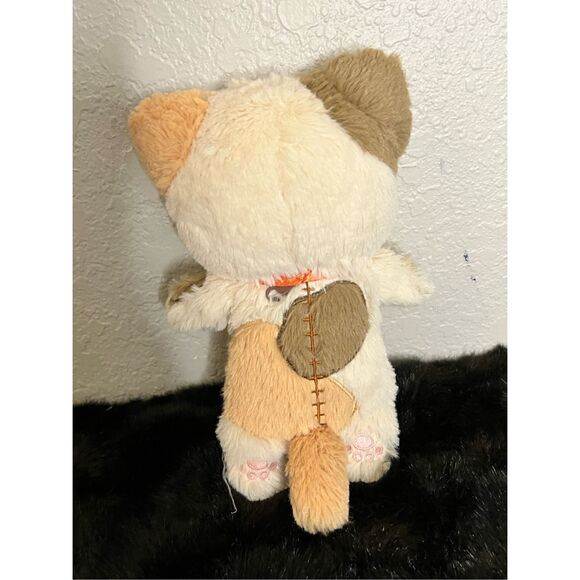San-X Rilakkuma Plush Doll Calico Cat Neko Costume Japan 8” - Picture 3 of 5